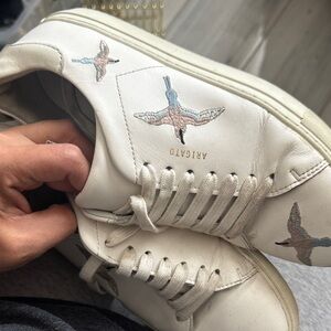 Axel Arigato White Sneakers with Bird Embroidery